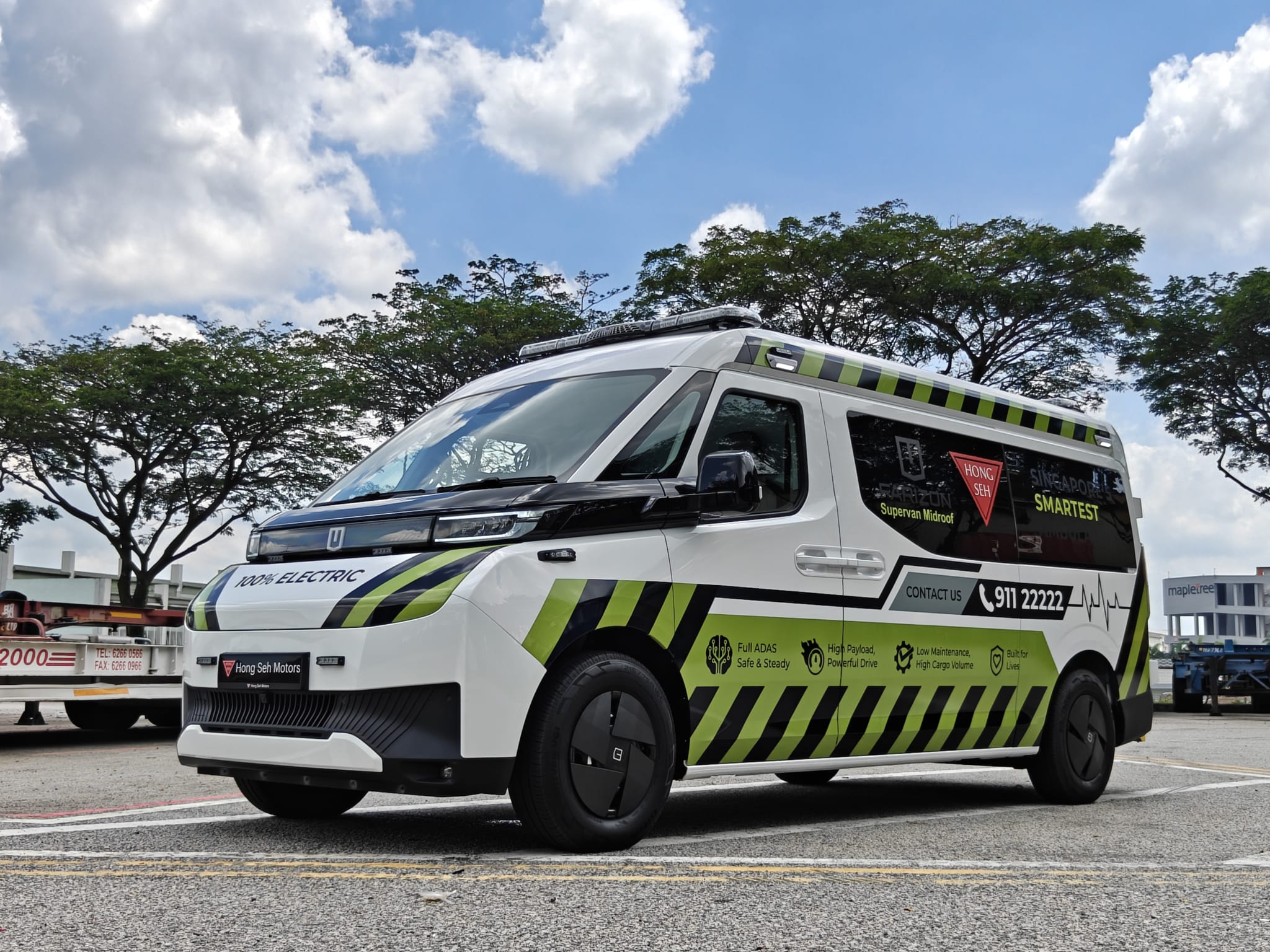 Farizon SuperVan 5.5MR electric ambulance Singapore